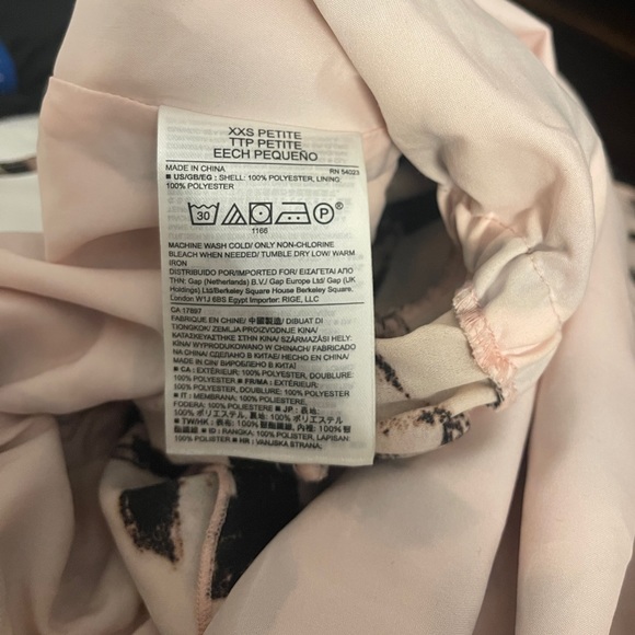 Banana Republic Tiered Ruffle Dress Brushstroke Pattern XXS - Picture 3 of 3